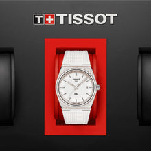 Load image into Gallery viewer, Tissot PRX 40 White Dial White Rubber Strap Watch For Men -  T137.410.17.011.00