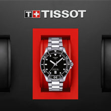 Load image into Gallery viewer, Tissot Seastar 1000 Black Dial Silver Steel Strap Watch For Men - T120.410.11.051.00