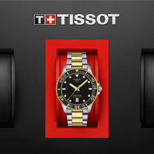 Load image into Gallery viewer, Tissot Seastar 1000 Black Dial Two Tone Steel Strap Watch For Men - T120.410.22.051.00