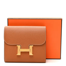 Load image into Gallery viewer, Epsom Constance Short Wallet Gold