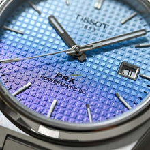 Load image into Gallery viewer, Tissot PRX Powermatic 80 Gradient Blue Dial Silver Steel Strap Watch for Men - T137.407.11.351.01