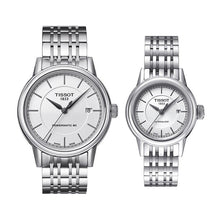 Load image into Gallery viewer, Tissot T Classic Carson Automatic White Dial Silver Steel Strap Watch For Women - T085.207.11.011.00