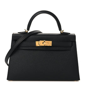 Epsom Mini Kelly Sellier 20 Black