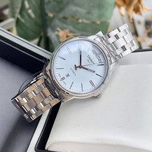 Load image into Gallery viewer, Tissot T Classic Automatic III Day Date White Dial Silver Steel Strap Watch for Men - T065.930.11.031.00