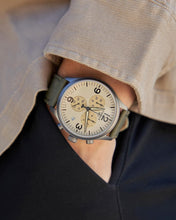 Load image into Gallery viewer, Tissot T Sport Chrono XL Beige Dial Green Nylon Strap Watch for Men - T116.617.37.267.00