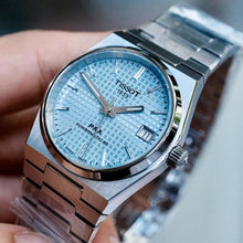 Load image into Gallery viewer, Tissot PRX Powermatic 80 Ice Blue Dial Silver Steel Strap Watch for Men - T137.207.11.351.00