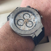 Load image into Gallery viewer, Tissot T Race Chronograph White Dial Black Rubber Strap Watch For Men - T141.417.17.011.00