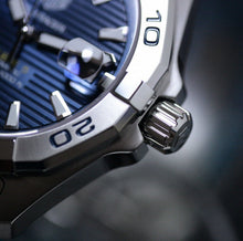 Load image into Gallery viewer, Tag Heuer Aquaracer Automatic Blue Dial Silver Steel Strap Watch for Men - WBD2112.BA0928