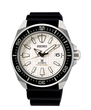 Load image into Gallery viewer, Seiko Shogun Prospex Titanium Divers Automatic White Dial Black Rubber Strap Watch For Men - SPB191J1