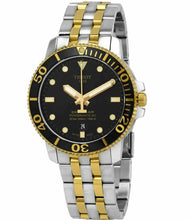 Load image into Gallery viewer, Tissot Seastar 1000 Powermatic 80 Black Dial Two Tone Steel Strap Watch For Men - T120.407.22.051.00