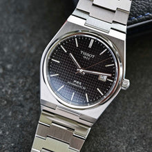 Load image into Gallery viewer, Tissot PRX Powermatic 80 Black Dial Silver Steel Strap Watch for Men - T137.207.11.051.00
