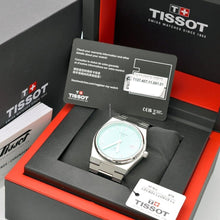 Load image into Gallery viewer, Tissot PRX Powermatic 80 Automatic Mint Green Dial Silver Steel Strap Watch for Men - T137.407.11.091.01