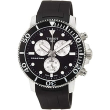 Load image into Gallery viewer, Tissot Seastar 1000 Chronograph Black Dial Black Rubber Strap Watch For Men - T120.417.17.051.00