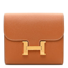 Load image into Gallery viewer, Epsom Constance Short Wallet Gold