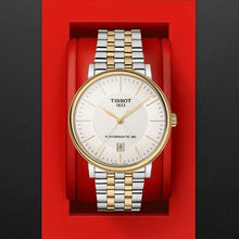 Load image into Gallery viewer, Tissot Carson Premium Powermatic 80 White Dial Two Tone Steel Strap Watch For Men - T122.407.22.031.00