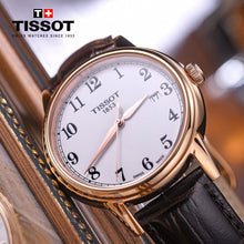 Load image into Gallery viewer, Tissot T Classic Carson Quartz White Dial Brown Leather Strap Watch for Men - T085.410.36.012.00