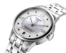 Load image into Gallery viewer, Tissot Chemin Des Tourelles Powermatic 80 Rubies Mother of Pearl Dial Silver Steel Strap Watch For Women - T099.207.11.113.00