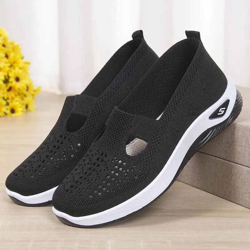 Women's Shoes with Non-Slip Soft Sole, Wide and Comfortable Walking Shoes, Canvas Shoes