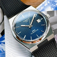Load image into Gallery viewer, Tissot PRX Powermatic 80 Blue Dial Black Rubber Strap Watch for Men - T137.407.17.041.00