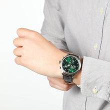 Load image into Gallery viewer, Tissot Chrono XL Chronograph Classic Green Dial Brown Leather Strap Watch For Men - T116.617.16.091.00