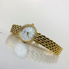 Load image into Gallery viewer, Tissot T-Lady Lovely Mother of Pearl Dial Gold Steel Strap Watch For Women - T058.009.63.116.00