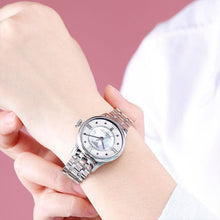 Load image into Gallery viewer, Tissot Chemin Des Tourelles Powermatic 80 Rubies Mother of Pearl Dial Silver Steel Strap Watch For Women - T099.207.11.113.00