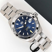 Load image into Gallery viewer, Tag Heuer Aquaracer Automatic Blue Dial Silver Steel Strap Watch for Men - WBD2112.BA0928