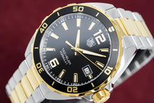 Load image into Gallery viewer, Tag Heuer Formula 1 Quartz Black Dial Two Tone Steel Strap Watch for Men - WAZ1121.BB0879