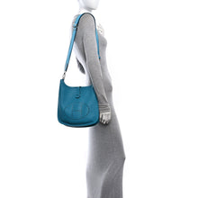 Load image into Gallery viewer, Taurillon Clemence Evelyne III PM Turquoise Colvert