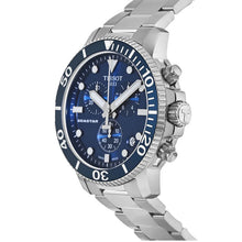 Load image into Gallery viewer, Tissot Seastar 1000 Chronograph Blue Dial Silver Steel Strap Watch For Men - T120.417.11.041.00