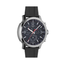Load image into Gallery viewer, Tissot PRC 200 Chronograph Black Dial Black Rubber Strap Watch for Men - T114.417.17.057.00