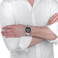 Load image into Gallery viewer, Maserati Successo Chronograph Black Dial Silver Steel Strap Watch For Men - R8873621009