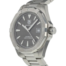 Load image into Gallery viewer, Tag Heuer Aquaracer Automatic Anthracite Grey Dial Silver Steel Strap Watch for Men - WAY2113.BA0928