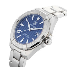 Load image into Gallery viewer, Tag Heuer Aquaracer Automatic Blue Dial Silver Steel Strap Watch for Men - WAY2112.BA0928