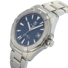 Load image into Gallery viewer, Tag Heuer Aquaracer Automatic Blue Dial Silver Steel Strap Watch for Men - WAY2112.BA0928