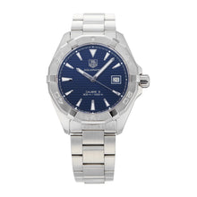 Load image into Gallery viewer, Tag Heuer Aquaracer Automatic Blue Dial Silver Steel Strap Watch for Men - WAY2112.BA0928