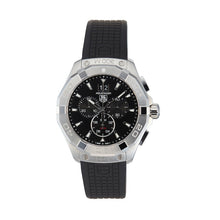 Load image into Gallery viewer, Tag Heuer Aquaracer Chronograph Black Dial Black Rubber Strap Watch for Men - CAY1110.FT6041