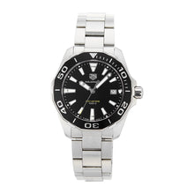 Load image into Gallery viewer, Tag Heuer Aquaracer Black Dial Silver Steel Strap Watch for Men - WAY111A.BA0928