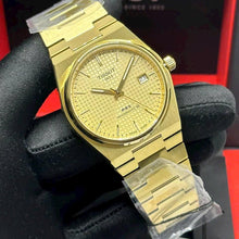 Load image into Gallery viewer, Tissot PRX Powermatic 80 Gold Dial Gold Steel Strap Watch for Men - T137.407.33.021.00