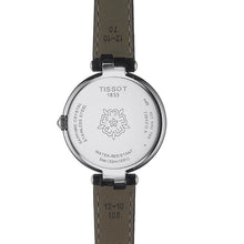 Load image into Gallery viewer, Tissot T Lady Flamingo Mother of Pearl White Dial Black Leather Strap Watch for Women - T094.210.16.111.00