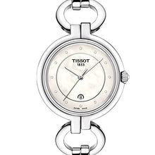 Load image into Gallery viewer, Tissot T Trend Flamingo Mother of Pearl Dial Silver Steel Strap Watch for Women - T094.210.11.116.00