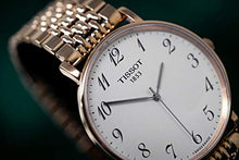 Load image into Gallery viewer, Tissot T Classic Everytime White Dial Rose Gold Mesh Bracelet Watch for Men - T109.610.33.032.00