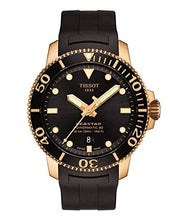 Load image into Gallery viewer, Tissot Seastar 1000 Powermatic 80 Black Dial Black Rubber Strap Watch for Men - T120.407.37.051.01