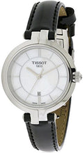 Load image into Gallery viewer, Tissot T Lady Flamingo Mother of Pearl White Dial Black Leather Strap Watch for Women - T094.210.16.111.00