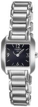 Load image into Gallery viewer, Tissot T Wave Black Dial Silver Steel Strap Watch for Women - T02.1.285.52