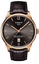 Load image into Gallery viewer, Tissot T Classic Chemin Des Tourelles Powermatic 80 Brown Dial Brown Leather Strap Watch for Men - T099.407.36.447.00