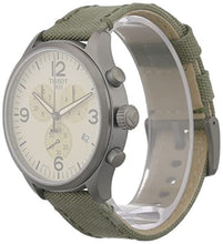 Load image into Gallery viewer, Tissot T Sport Chrono XL Beige Dial Green Nylon Strap Watch for Men - T116.617.37.267.00