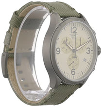Load image into Gallery viewer, Tissot T Sport Chrono XL Beige Dial Green Nylon Strap Watch for Men - T116.617.37.267.00