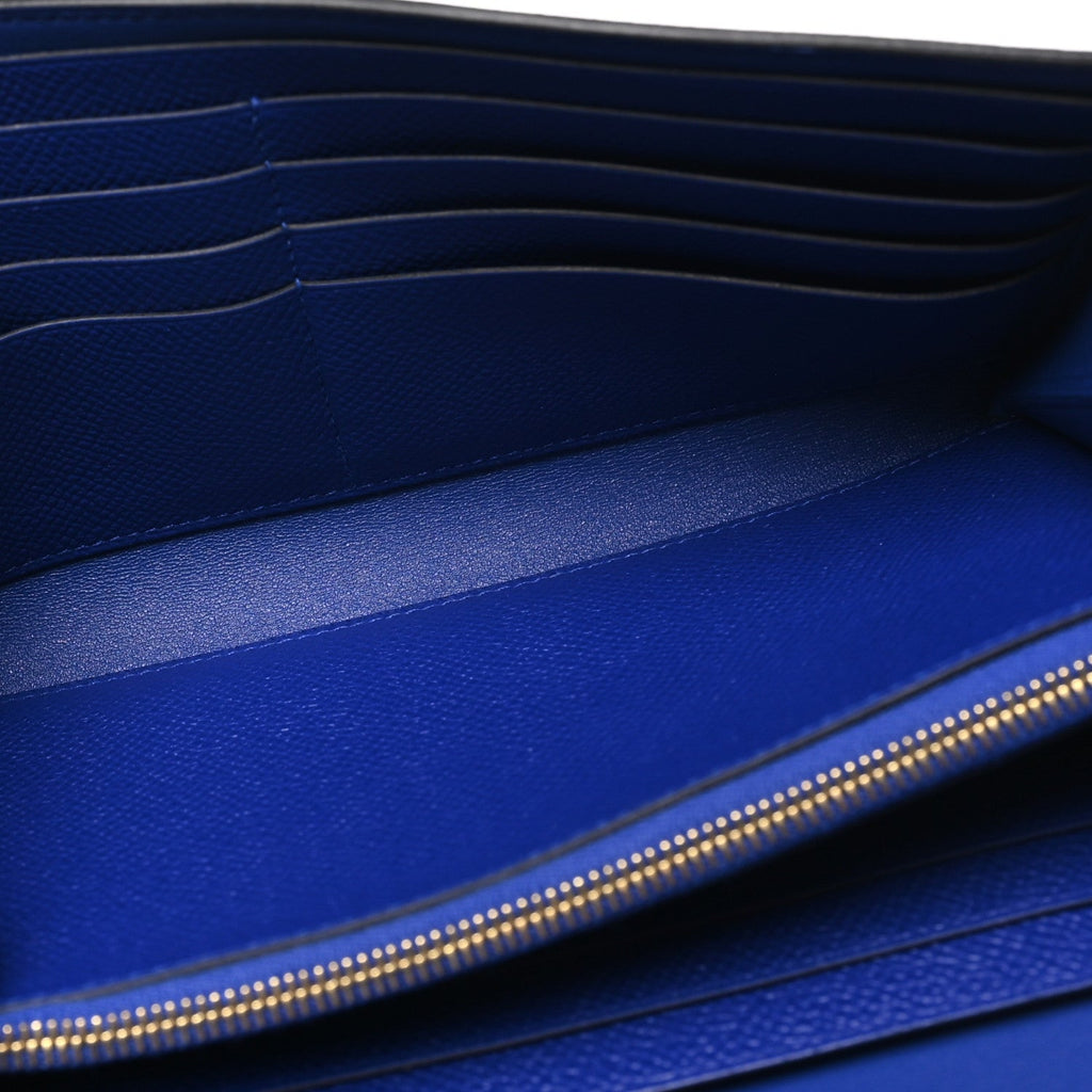 Epsom Constance Long Wallet Bleu Electrique