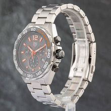 Load image into Gallery viewer, Tag Heuer Formula 1 Chronograph Ceramic Black Dial Silver Steel Strap Watch for Men - CAZ101AH.BA0842